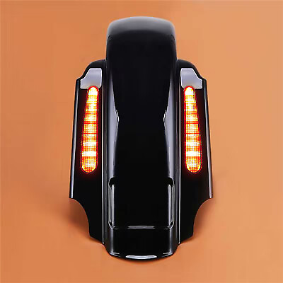 #ad CVO 4quot; Extended Rear Fender w LED amp; Wire Harness for 93 08 Harley Touring EFI $479.35