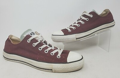 #ad Converse Mens CT All Star 112421F Maroon Running Shoes Lace Up Size M 8 W 10 $17.95