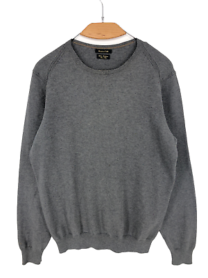 #ad MASSIMO DUTTI Men Round Cotton Cashmere Neck Jumper Pullover Sweater Size M $36.94