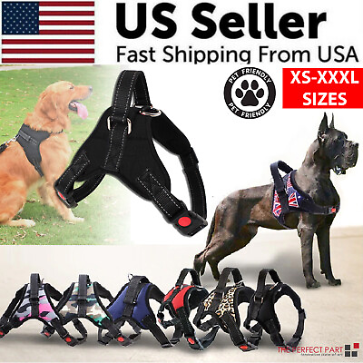 #ad #ad No Pull Dog Pet Harness Adjustable Control Vest Dogs Reflective XS S M Large XXL $6.49