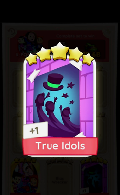 #ad True Idols Sticker Monopoly Go 5 Star Stickers ⭐ ⭐ ⭐ ⭐ ⭐ Fast Send ⭐ $5.48