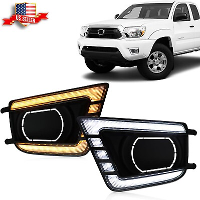 #ad For TOYOTA Tacoma 2012 2015 LED Front Fog Lights Driving Lamps DRL Turning $62.77
