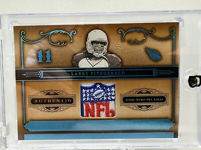 #ad Playoff National Treasures Authentic Game Worn NFL Logo Larry Fitzgerald 1 1 $2999.99
