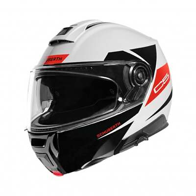 #ad Schuberth C5 Eclipse White Red Modular Helmet New Fast Shipping $569.94
