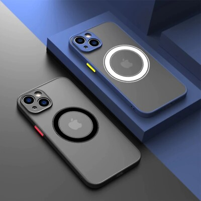 For Apple iPhone 14 13 12 11 Pro Max Case Mag Safe Magnetic Camera Lens Cover $8.99