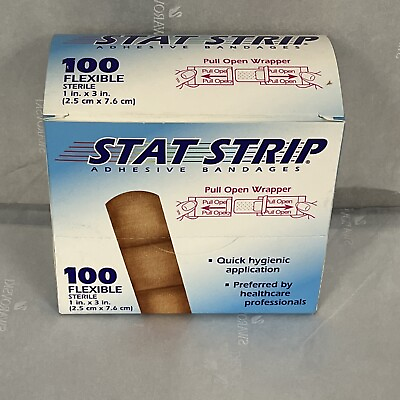 #ad American White Cross #15215 Stat Strip Adhesive Bandages 1quot; x 3quot; bx 100 $9.95