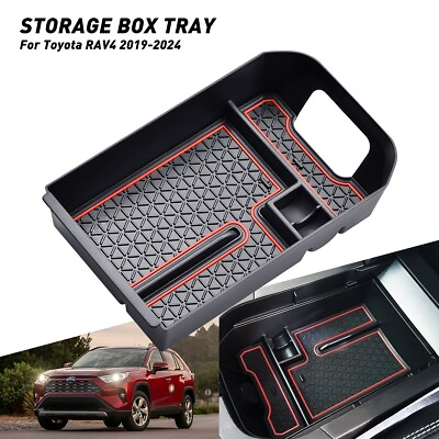 #ad For 19 24 Toyota RAV4 XA50 Car Center Console Armrest Box Storage Organizer Tray $15.19