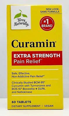 #ad Terry Naturally Curamin Extra Strength Pain Relief Supplement 60 Tablets 03 2026 $29.95