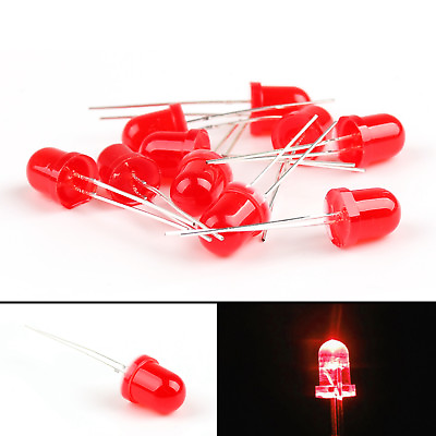 #ad 8mm 10mm LED Red Yel Grn Blu Diffused Light Emitting Diode Lamp Round Top F8 10 $23.55