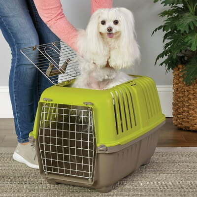 #ad 24quot; 2 Door Top Load Hard Sided Pet Travel Carrier Portable Cat Dog Crate Kennel $25.01