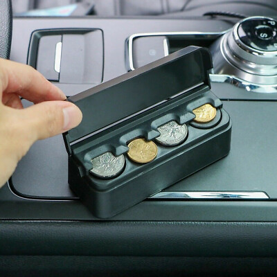 1Pc Car Accessories Portable Coin Case Organizer Storage Mini Box Plastic Holder C $6.98