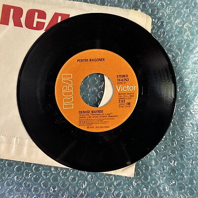 #ad Porter Wagoner a world without music Denise Mayree RCA Victor 45 $6.49