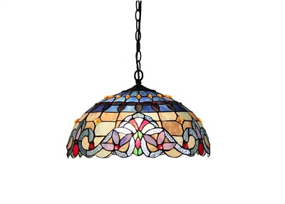 #ad Stained Glass Tiffany Style 18quot; Kitchen Dining Ceiling Pendant Light Fixture NEW $213.75