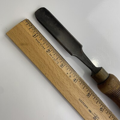 #ad Mclelland Sheffield Cast Steel Tang Gouge Chisel 3 4 Inch Wood Carpentry Antique $21.99