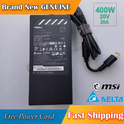 #ad New Original MSI Gaming Delta ADP 400CB B 20V 20A 400W Power Adapter Charger $268.30