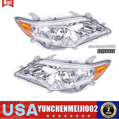 #ad Pair Headlights Headlamps For Toyota Camry LE SE XLE 2012 2013 2014 LeftRight $95.00