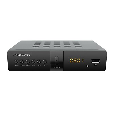 #ad ATSC Digital Converter Box with TV Tuner TV Recording HDMI Mediasonic HomeWorx $34.99