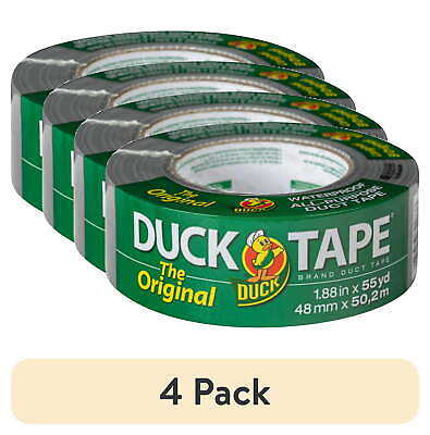 #ad 4 pack Duck Brand 1.88 in. x 55 yd. Silver Original Duct Tape $19.47