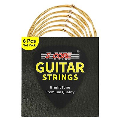 #ad 5 Core Guitar Strings Acoustic 6 String Replacement Set Cuerdas Para Guitarra $6.95