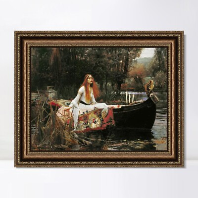 #ad Framed Art The Lady of Shalott by John William Waterhouse Wall Art 20quot;x24quot; $85.99