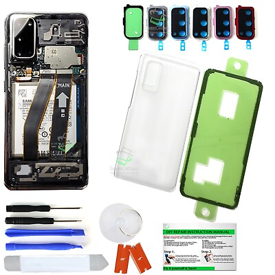 #ad Clear Transparent Back Glass Replacement IP68 tape for Samsung Galaxy S23U S8 $16.97