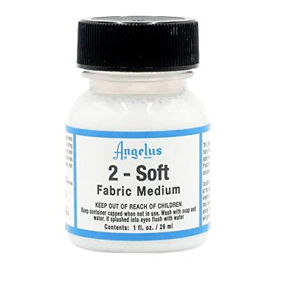 #ad Angelus 2 Soft Fabric Medium Additive Fade Resistant 1oz $11.25