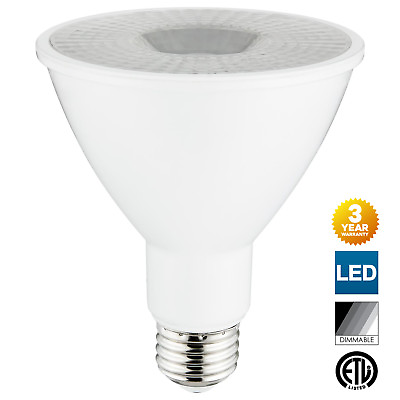 #ad Sunlite LED PAR30 Long Neck Bulbs 3000K Dimmable 10W Medium Base $14.99