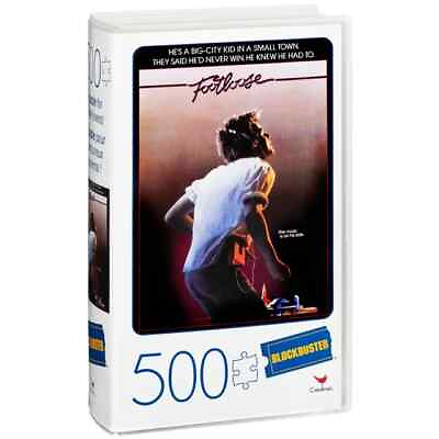 #ad FOOTLOOSE Movie 500 Piece Jigsaw Puzzle in Retro Blockbuster VHS Case NEW SEALED $8.95