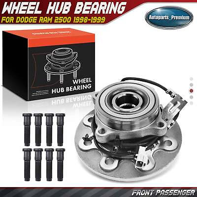 #ad Front Left Wheel Hub Bearing Assembly w ABS for Dodge Ram 2500 1998 1999 4WD $68.99