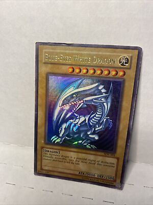 #ad Yu Gi Oh Blue Eyes White Dragon Light Card SDK 001 Rare CGBZ1￼ A $41.65