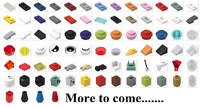 #ad ☀️ NEW Lego 1x1 amp; 1x2 Bricks Plates Tiles bulk lot 100x U PICK Parts Pieces $3.99