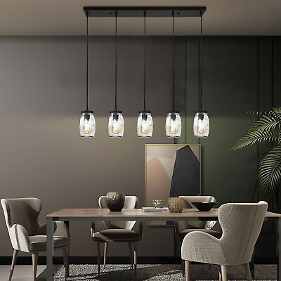 #ad Modern Pendant Glass Ceiling Light Hanging Lamp Bar Kitchen Island Lighting $68.40