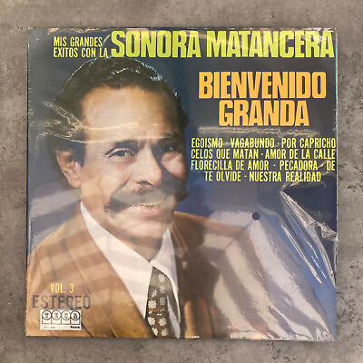 #ad Bienvenido Granda ‎– Mis Grandes Exitos Con La Sonora Vol. 3 1975 Vinyl LP Son $16.98