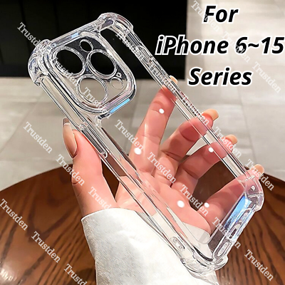 #ad Wholesale Bulk Lot Clear Phone Case Cover For iPhone 15 14 13 12 11 Pro XR 8 7 6 $60.90