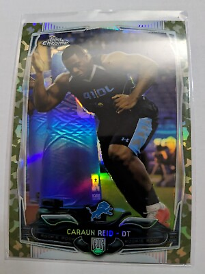 #ad 2014 Topps Chrome STS Camo Refractor 499 CARAUN REID #215 RC rookie 🏈 $1.98