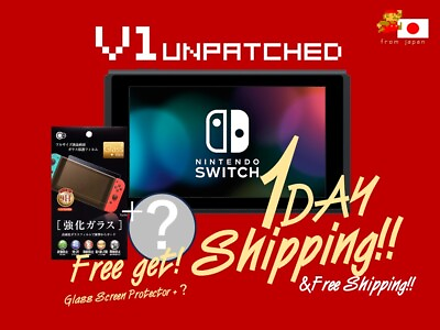#ad Nintendo Switch unpatched V1 Hac 001 consoleFilm？ tested 1dayshipping $145.00