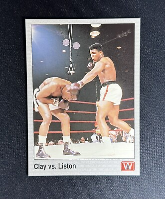 #ad 1991 All World AW Sports Muhammad Ali vs. Sonny Liston #146 Boxing Card HOF $2.69