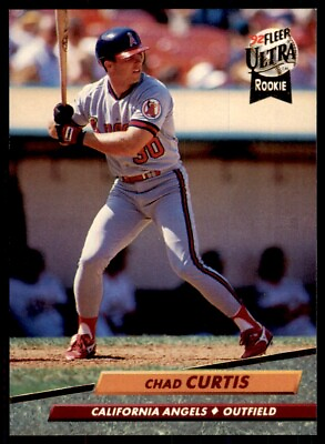 #ad 1992 Fleer Ultra Chad Curtis Baseball Cards #323 $2.75