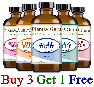 #ad Essential Oil Blends 4 oz. 100% Pure Natural Therapeutic Grade Aromatherapy Oils $15.30