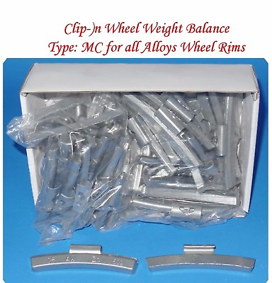 #ad 1000 Pcs CLIP ON WHEEL WEIGHT BALANCE MC STYLE FOR ALLOY WHEELS 1.75 1 3 4oz $325.00