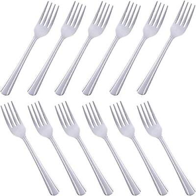 #ad Dinner Forks Set of 12Dominion Heavy Duty ForksStainless Steel Silverware $10.25