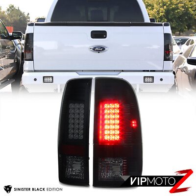 #ad 2007 2016 Ford F250 F350 F450 SuperDuty quot;SINISTER BLACKquot; LED Tail Light Assembly $135.58