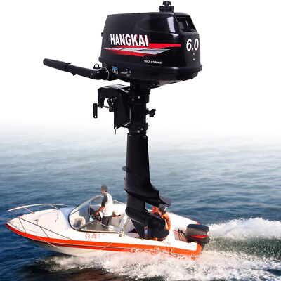 #ad 6HP 2Stroke HANGKAI Outboard Motor Fishing Boat Engine Water Cooling CDI System $530.28