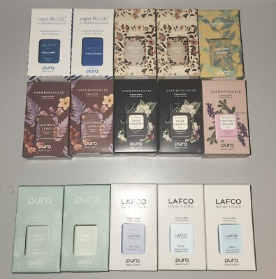 #ad NEW PURA Antropologie LAFCO Scent Diffuser Fragrance Refills MIXED LOT of 15 $199.99