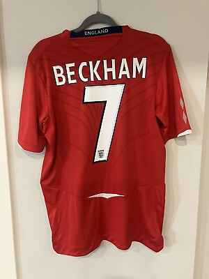 #ad #ad Beckham England 2008 Away Jersey C $175.00