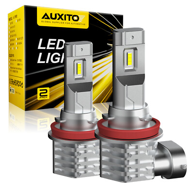 #ad AUXITO LED Fog Driving Light H11 H8 H16 Super White Bright Bulbs Fanless M4 EOJ $19.99