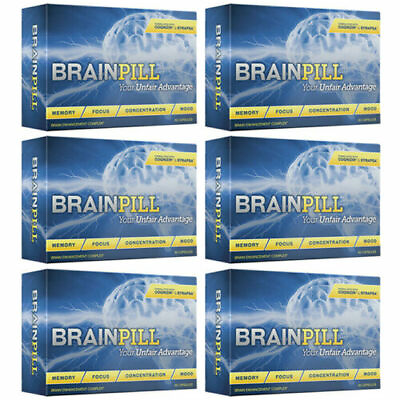 #ad Brain Pill Brain Booster Supplement for Memory Focus Concentration 6 Pack $384.95