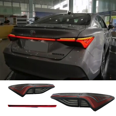 #ad For Toyota Avalon 2019 2021 All LED Tail Lights Assembly Black Color Rear Lamps $319.00