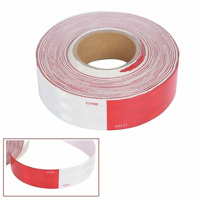 #ad Conspicuity Tape DOT C2 Approved Reflective Trailer Red White 2”x150’ 1 Roll $16.99