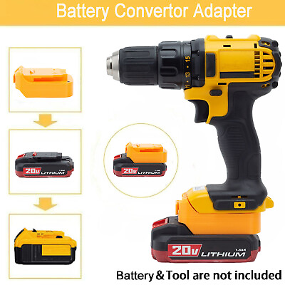 #ad Battery Adapter For Bauer 20V Li ion Battery Convert to for Dewalt 18V 20V Tools $17.44